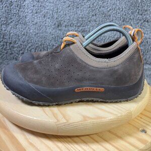 Merrell Improv Moc Hiking Shoe Womens Size 9 Nubuck Leather Waterproof Chocolate